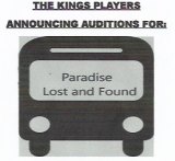 Kings Players announce auditions for latest play: Paradise Lost and Found